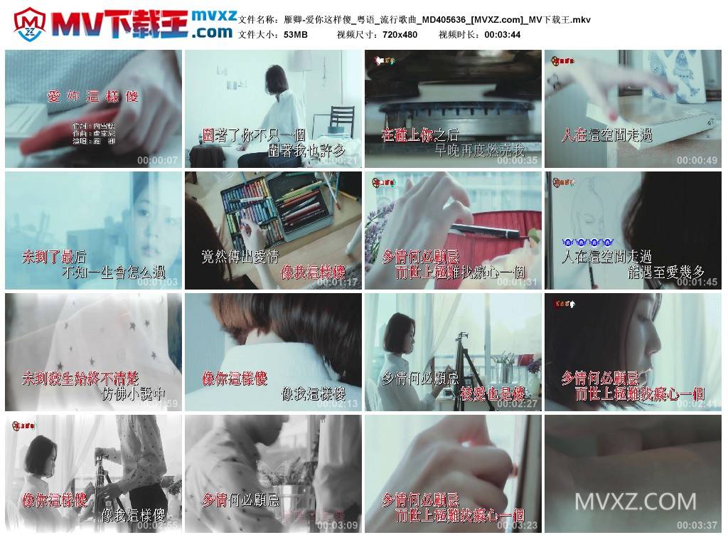 雁卿-爱你这样傻_粤语_流行歌曲_MD405636